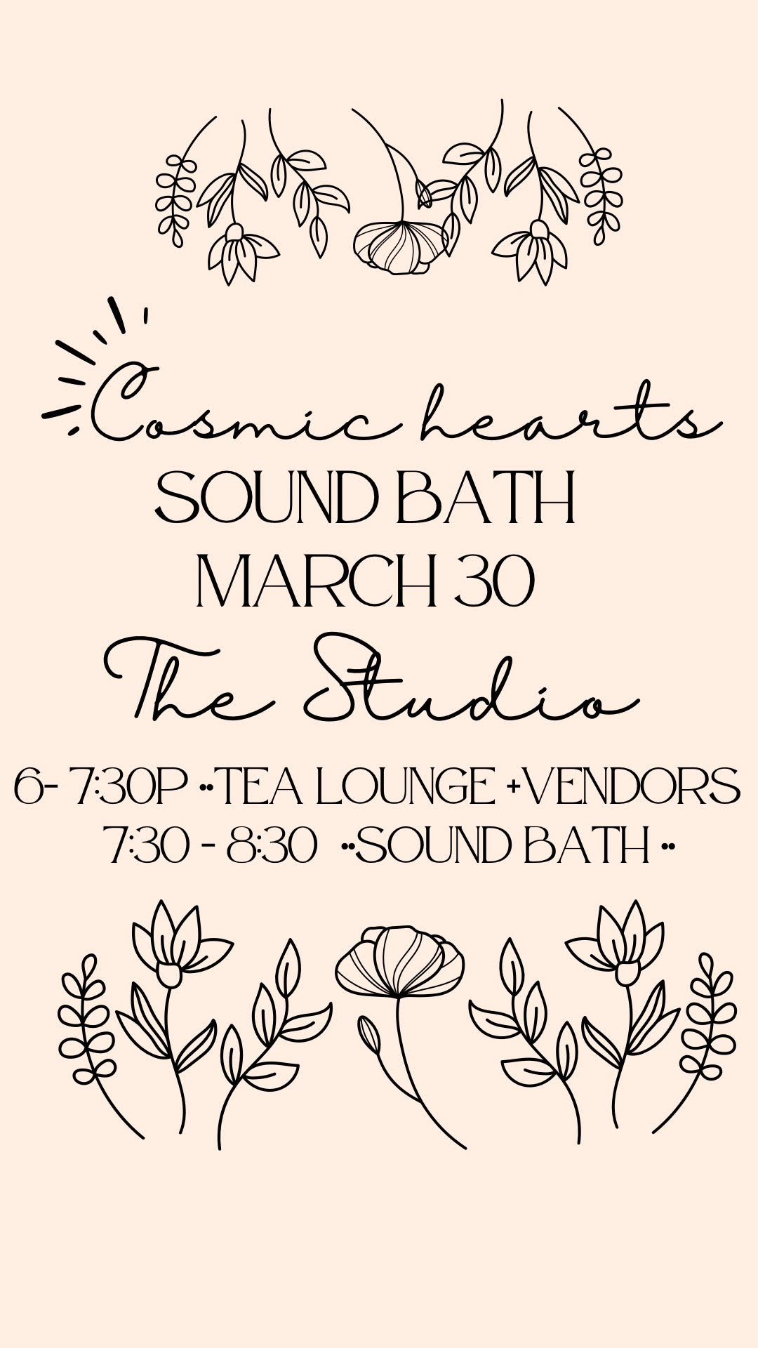 Cosmic Hearts Sound Bath The Studio Reno